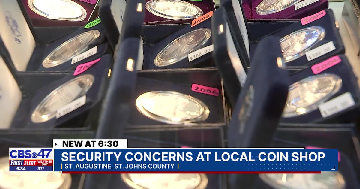 Surveillance video shows suspects trying to breach coin shop safe overnight – Action News Jax