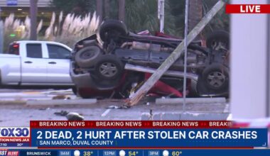 Two dead in San Marco crash after fleeing traffic stop, reports of car break-ins – Action News Jax