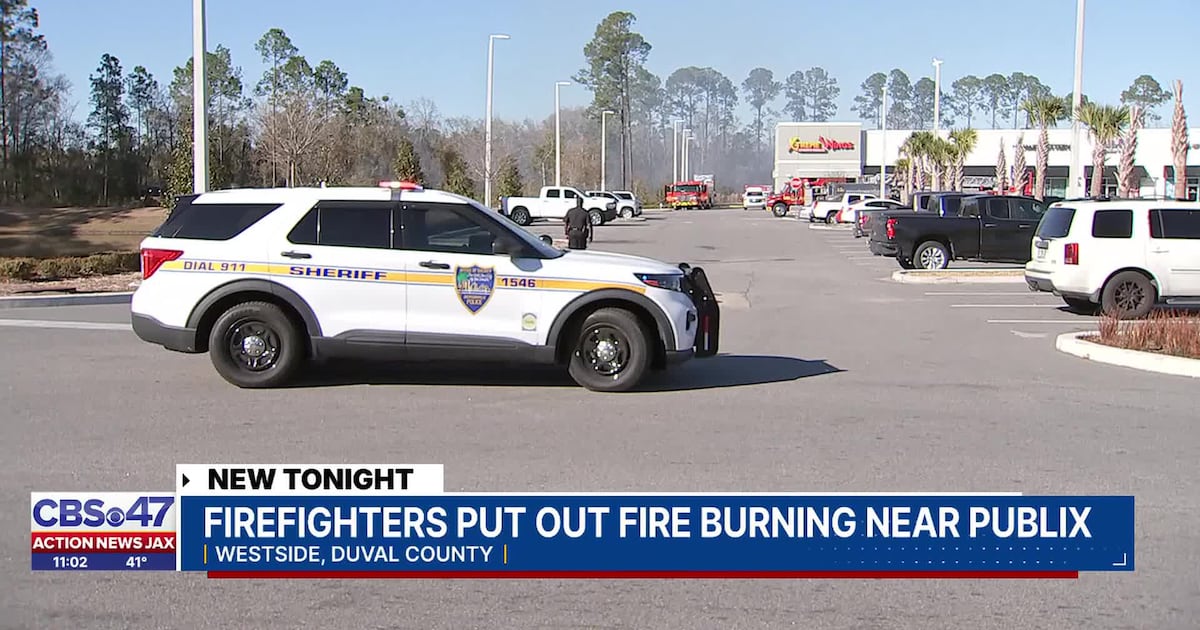 Fire crews respond to brush fire near Publix on Jacksonville’s Westside – 104.5 WOKV