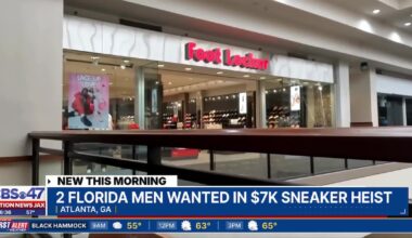 Florida men wanted after thieves smash through wall, steal $7K in sneakers from Ga. Foot Locker – Action News Jax