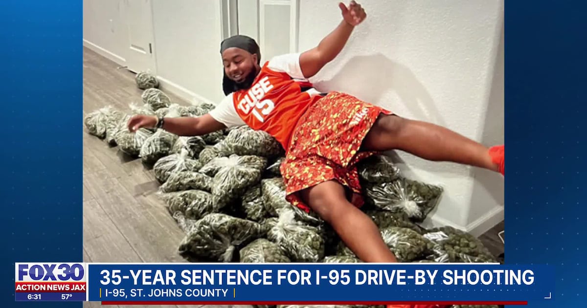Jacksonville man sentenced to 35 years for leading drug trafficking ring, I-95 drive-by shooting – Action News Jax