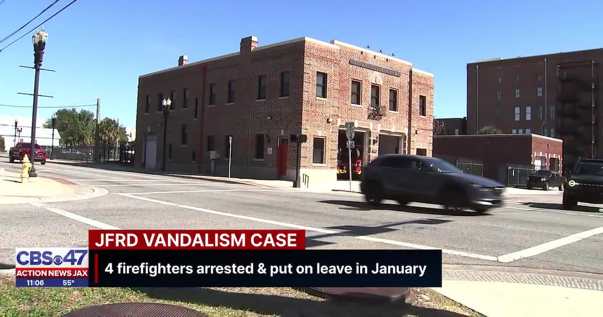 Four Jacksonville firefighters reassigned and demoted after criminal mischief paintball arrests – 104.5 WOKV