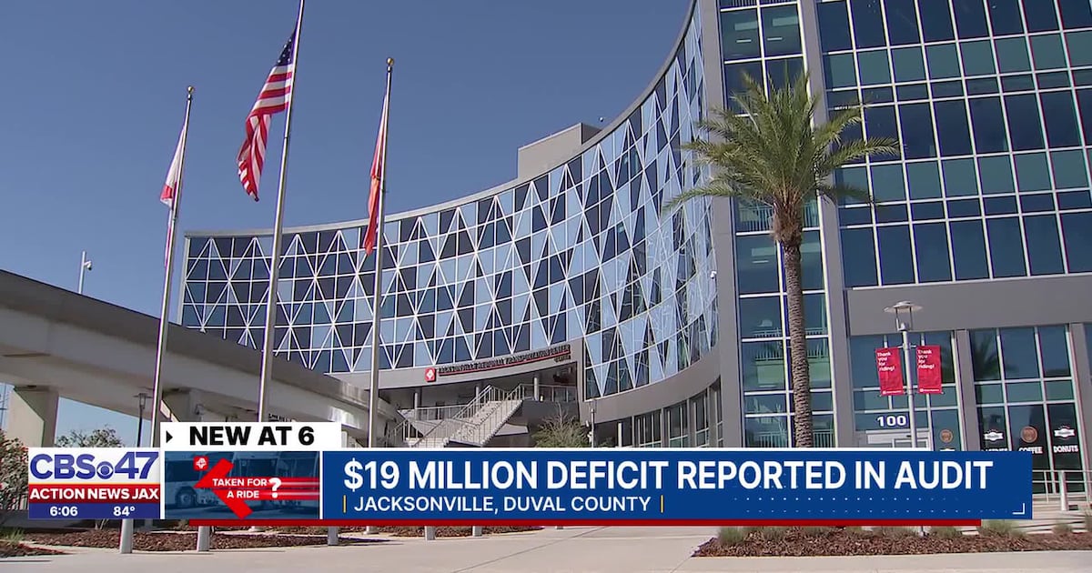 JTA reports nearly $9M deficit in late December; auditors flag revenue and expenditure concerns – 104.5 WOKV