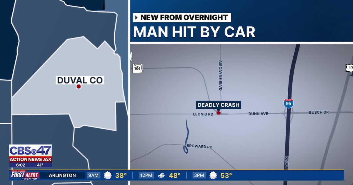 Pedestrian struck, killed by SUV on Dunn Avenue in Jacksonville – Action News Jax