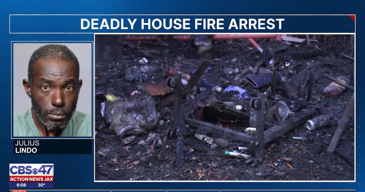 Jacksonville police arrest man in deadly Springfield house fire saying blaze intentionally set – Action News Jax
