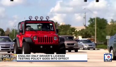 All driver’s license tests in Florida now only offered in English