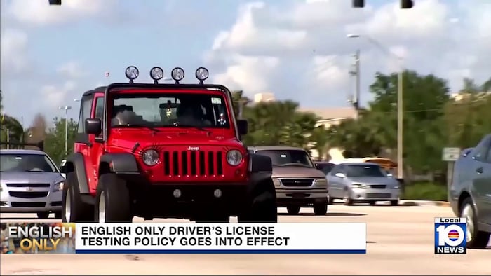 All driver’s license tests in Florida now only offered in English