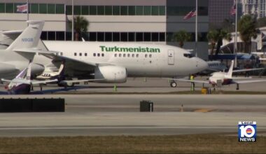 Turkmenistan-linked jet draws attention after dayslong stay at Fort Lauderdale airport