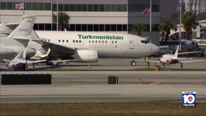 Turkmenistan-linked jet draws attention after dayslong stay at Fort Lauderdale airport