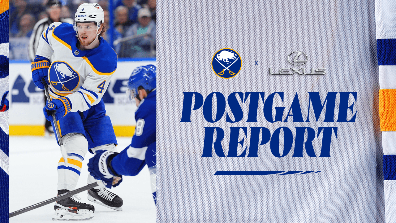 Late slip costs Sabres extra point in Tampa Bay