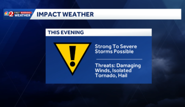 Strong storms possible in Central Florida this evening