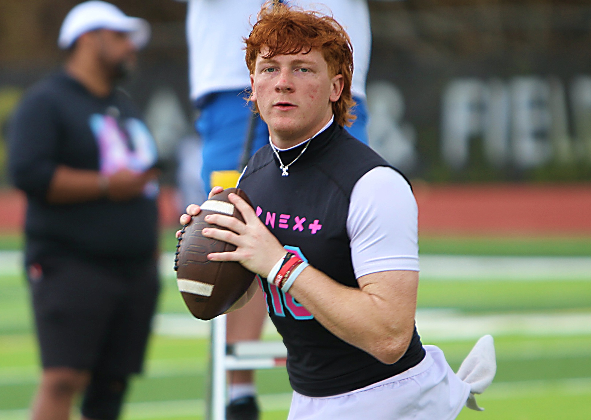 Lake Brantley 2028 quarterback Jackson Stecher at the Under Armour...