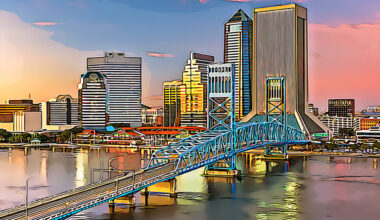 Jacksonville, Florida, USA downtown city skyline