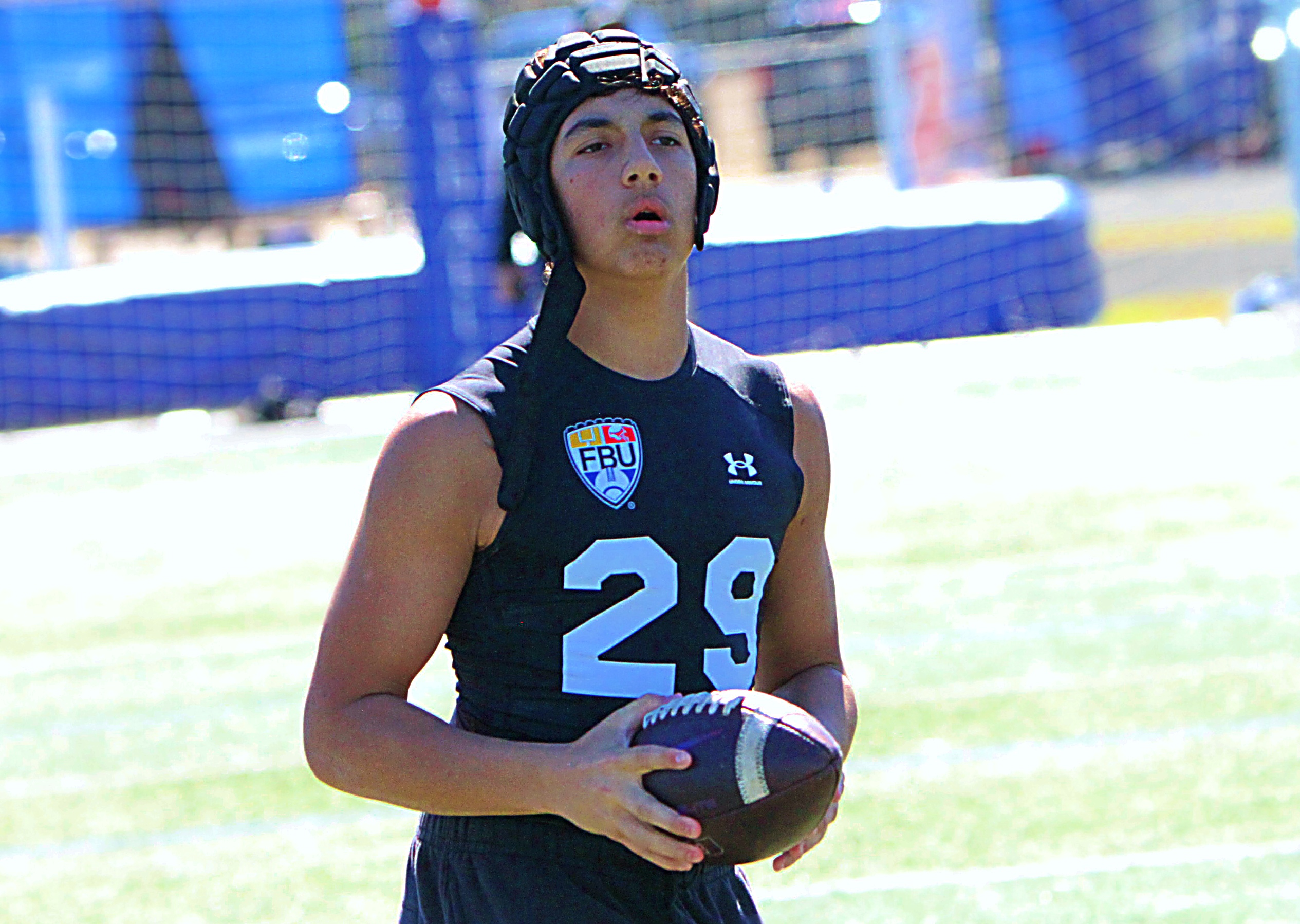 Armando Roman of Windermere High at the 2026 FBU Camp...