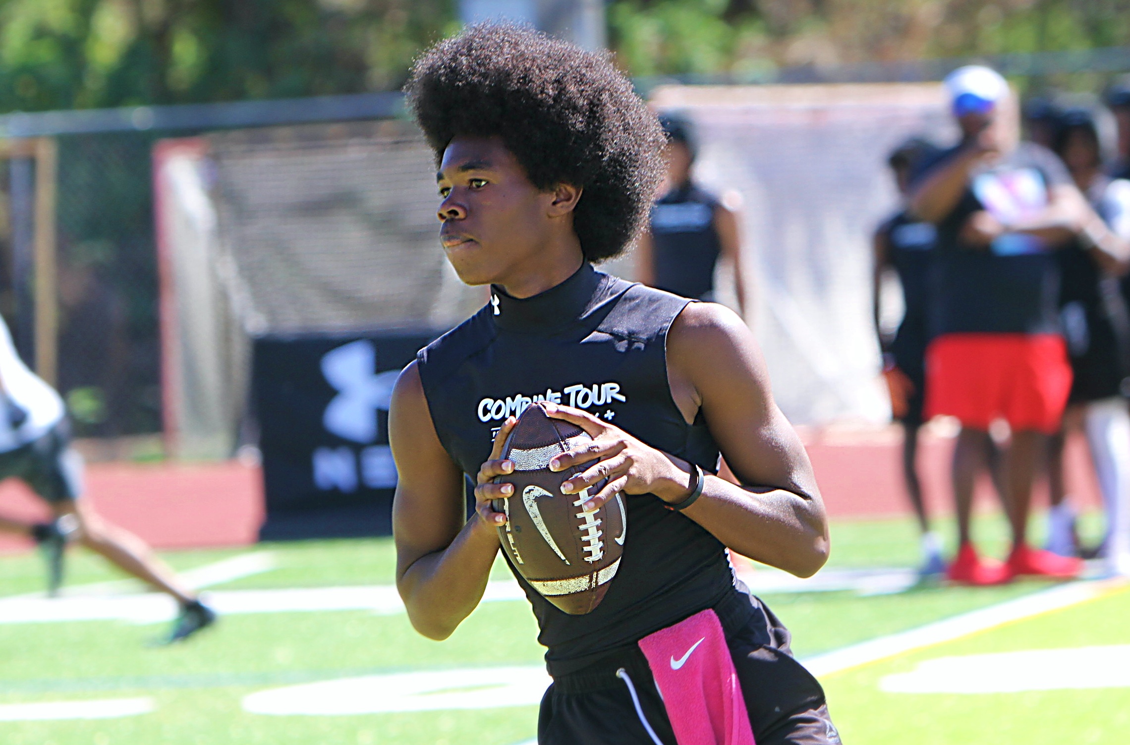 Quarterback Ky'Ron Green, 2030, of Tavares at the 2026 Orlando...