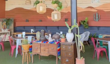 The interior of a restaurant