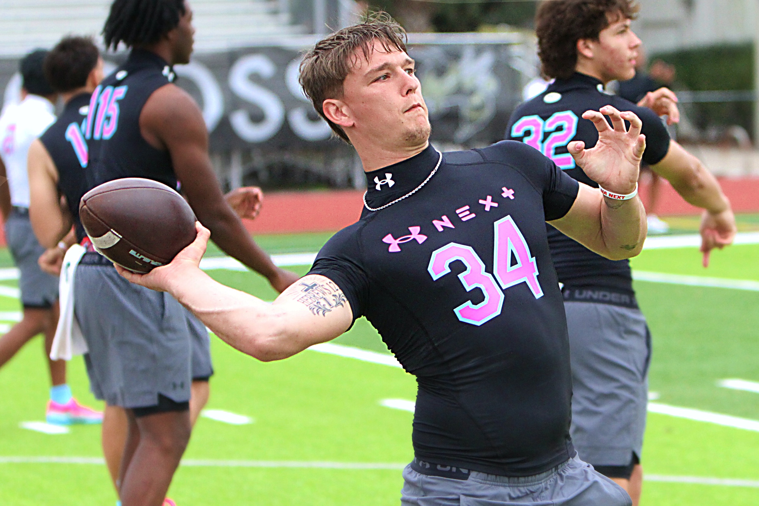 Former TFA 2027 quarterback Landen Holley, who is now in...