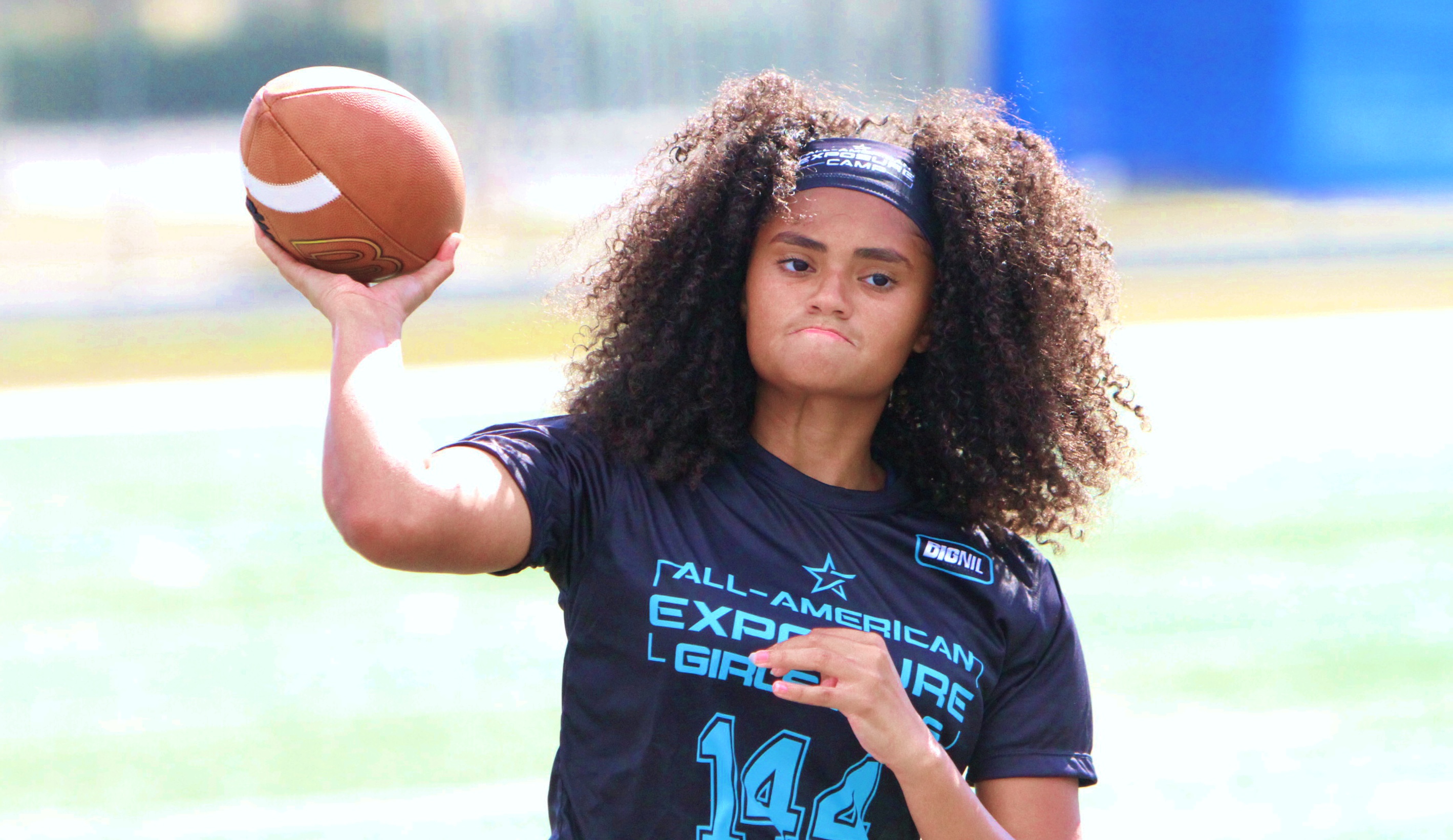 South Lake sophomore Leilani Ricardo at the Girls Flag Football...