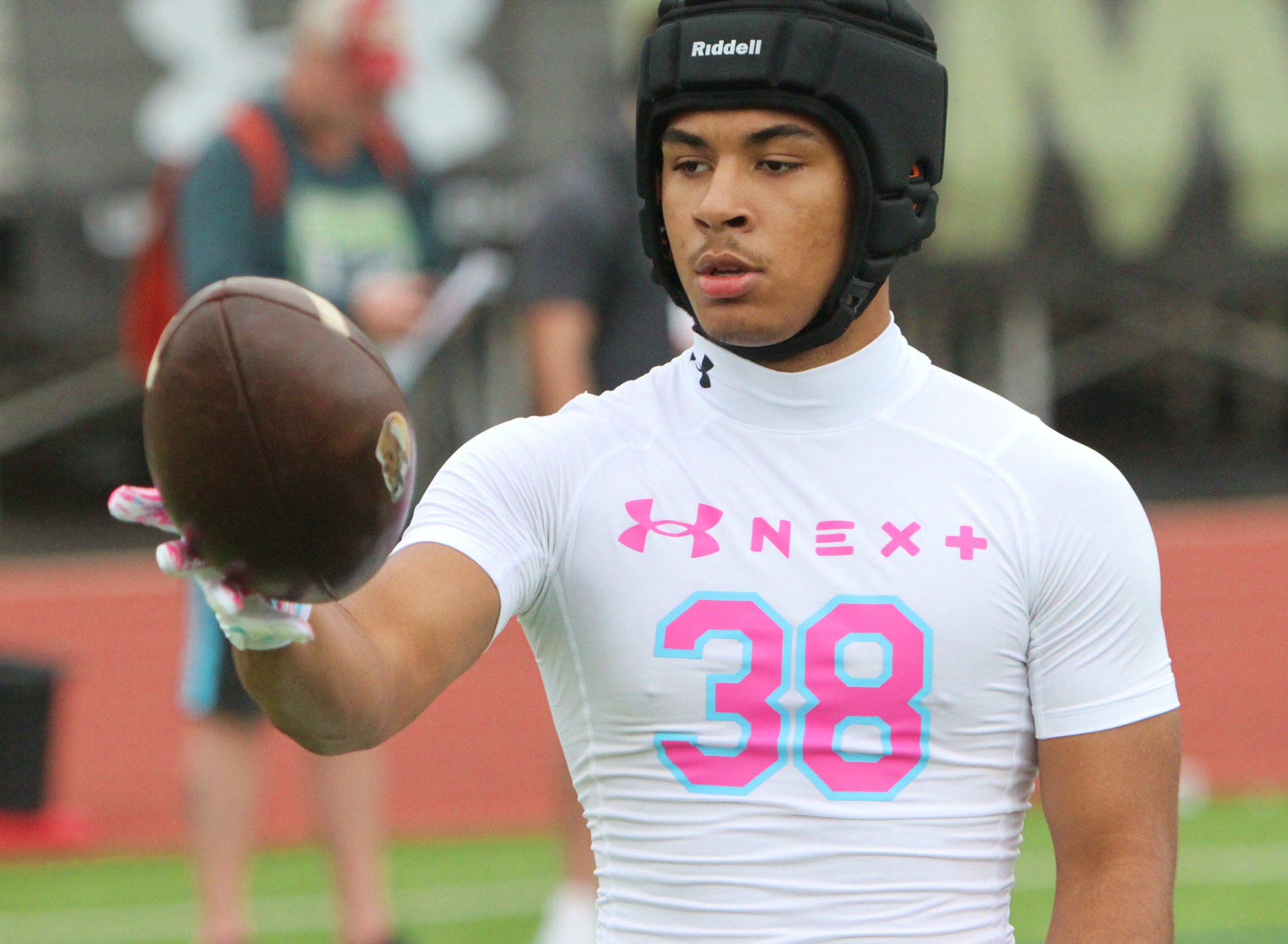 Bishop Moore 2028 athlete Malachi Smith at the Under Armour...