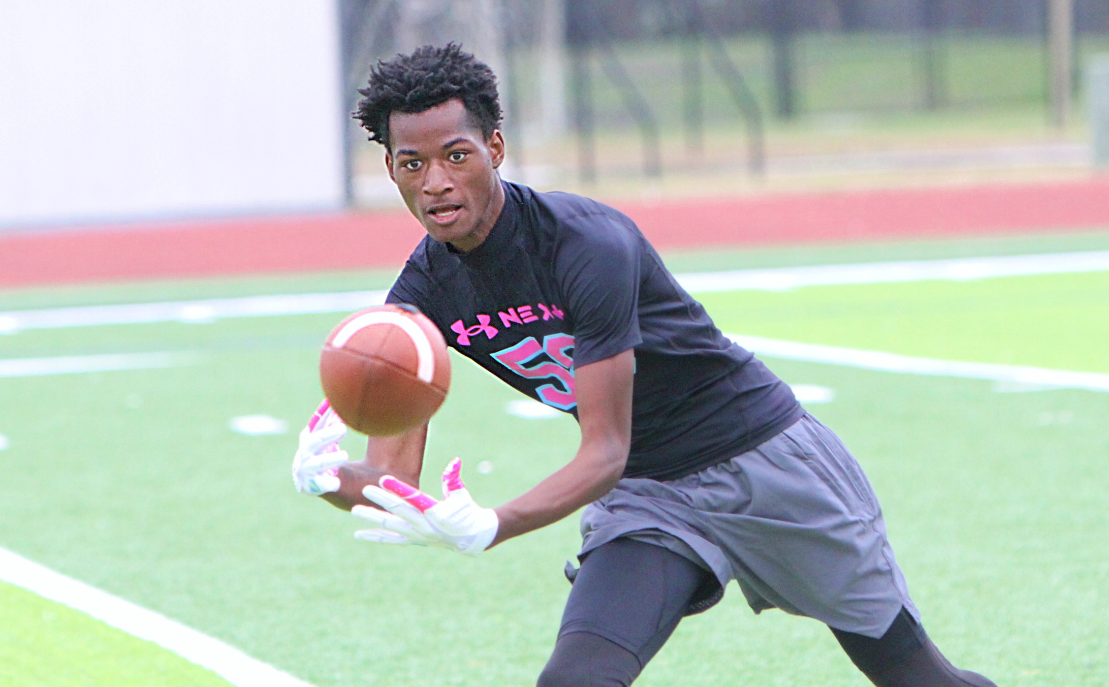 Ocoee 2027 athlete Malcolm Jones at the Under Armour Camp...