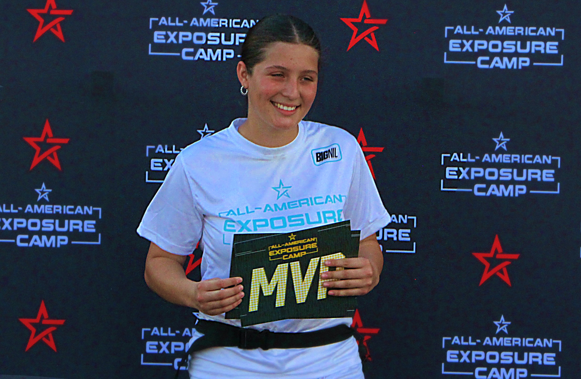 Seminole High junior Marissa Lozano at the Girls Flag Football...