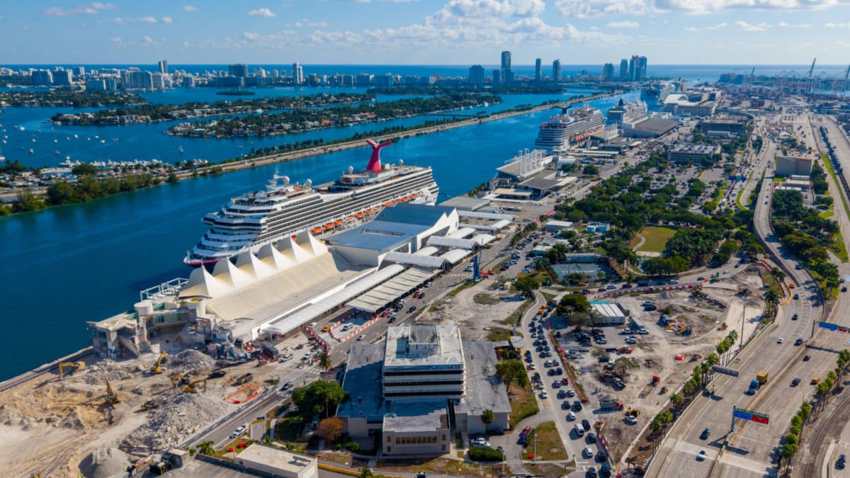 Cruise Ships Docked in PortMiami