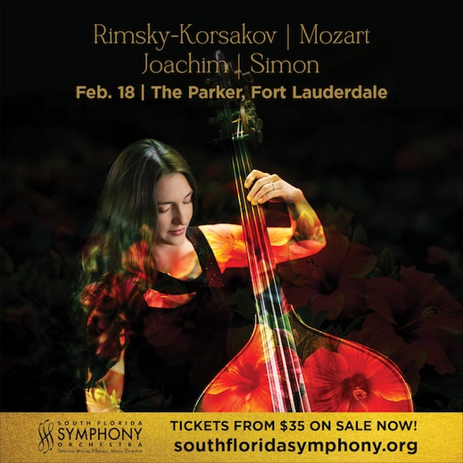 South Florida Symphony Orchestra Presents Joachim, Simon, Mozart and Rimsky-Korsakov at The Parker at The Parker (Parker Playhouse) Miami