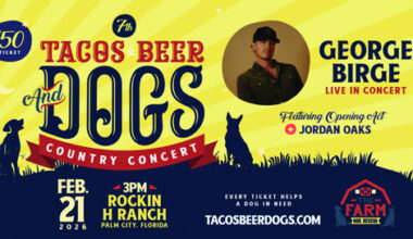 GEORGE BIRGE LIVE -FEB 21 - PALM CITY - TACOS BEER and DOGS COUNTRY CONCERT at 4181 SW Boatramp Ave Miami
