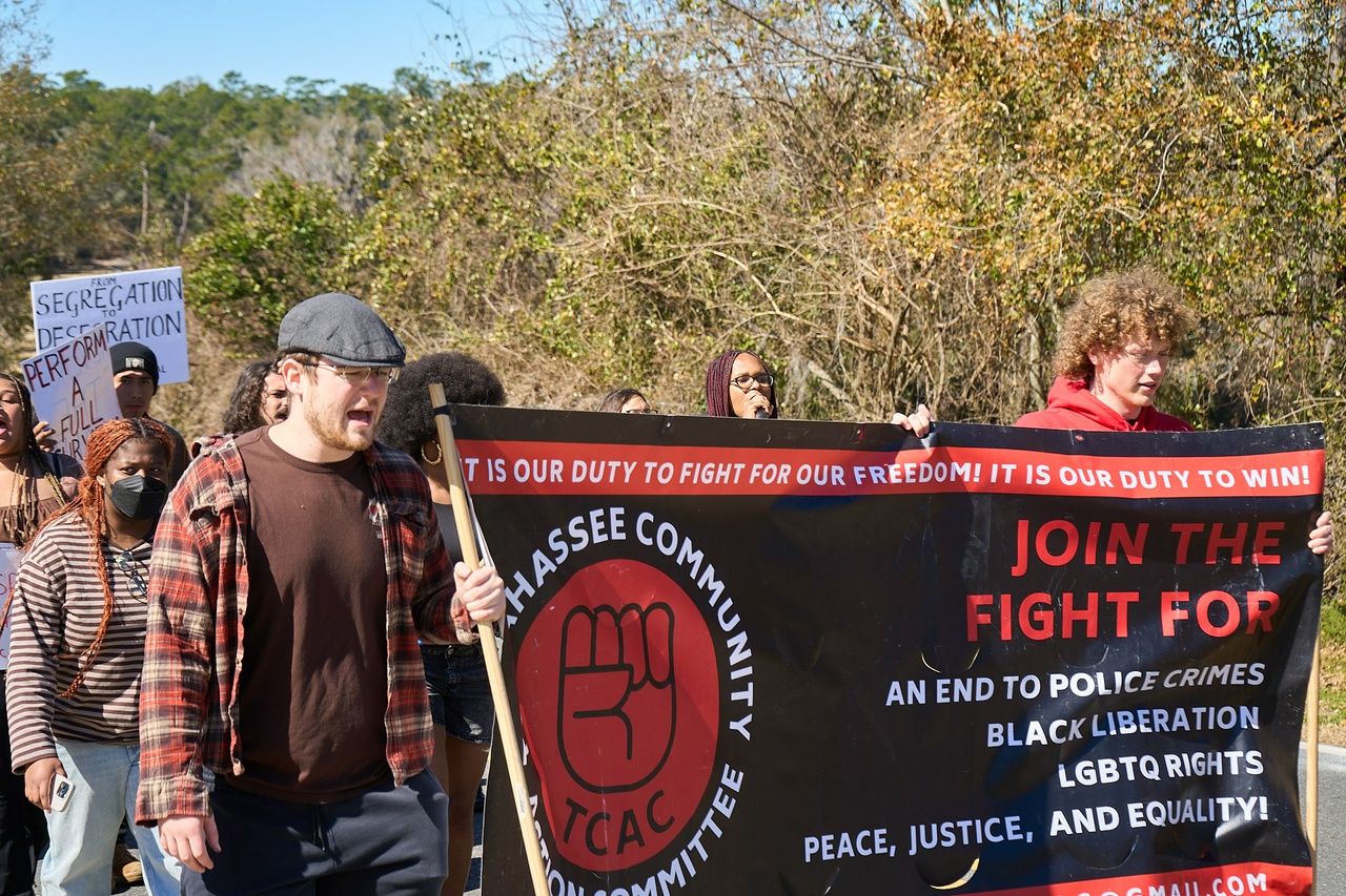 Tallahassee protest against the sale of land with unmarked graves of the formerly enslaved.