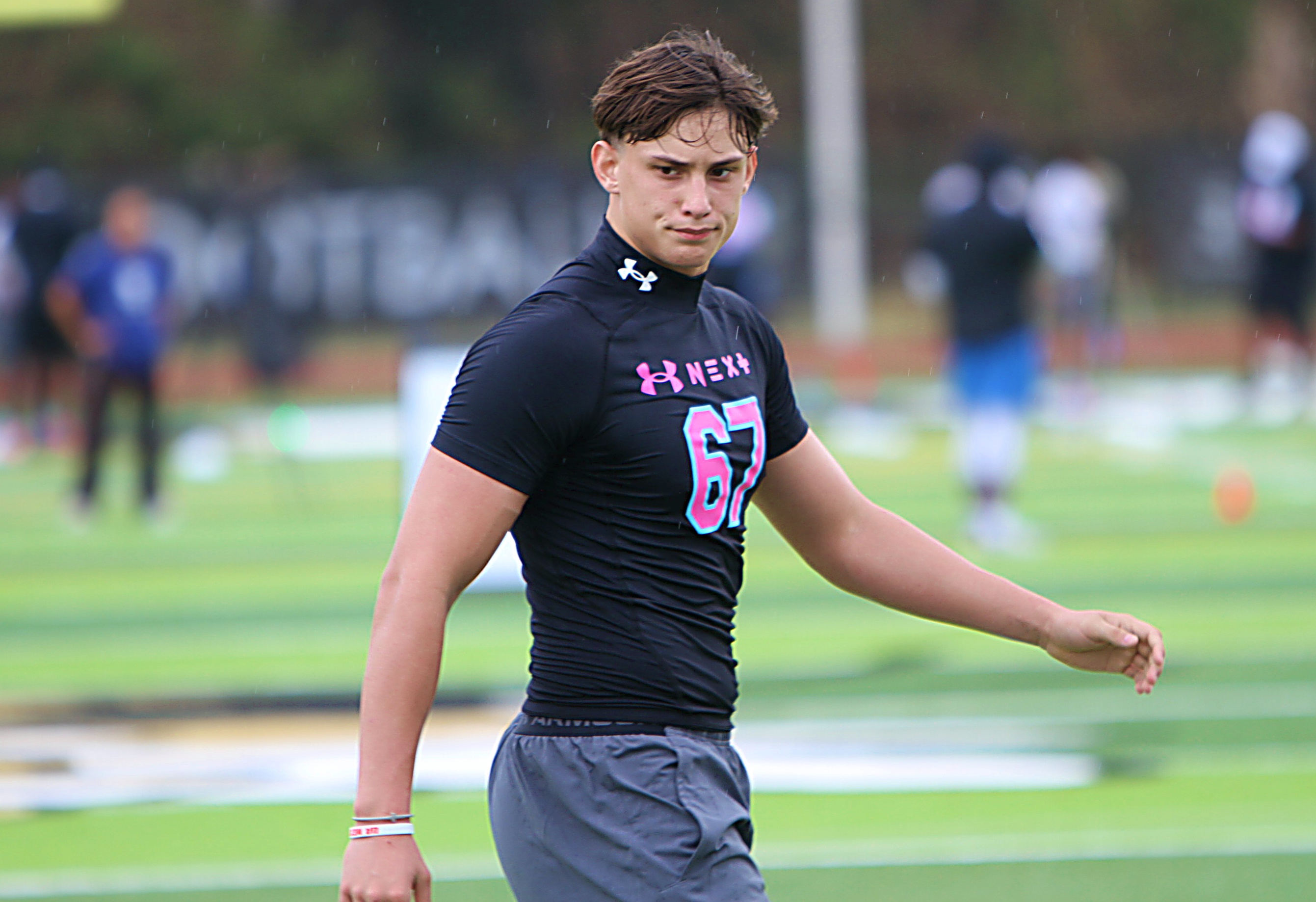 Bishop Moore 2027 defensive lineman Noah Prince at the Under...