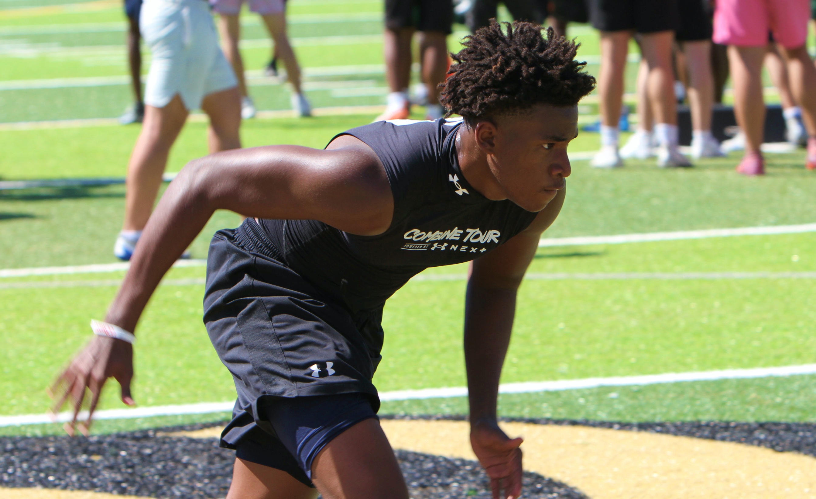 Bishop Moore 2029 defensive back Nyshaun Drye at the 2026...