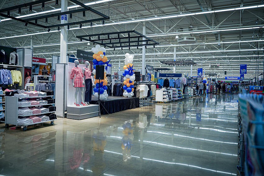 The new Jacksonville Walmart Supercenter near Oakleaf features a more open layout.