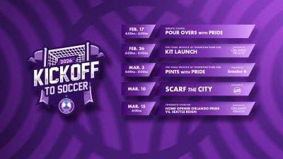 Orlando Pride announces 2026 Kickoff to Soccer events ahead of March 15 Home Opener
