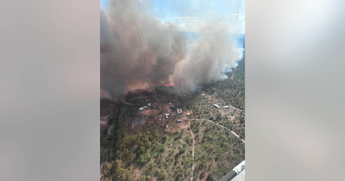 Crews battle large Osceola County brush fire, officials say