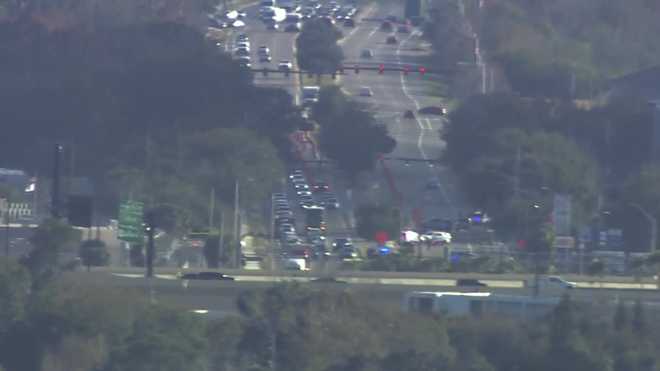 massive police response outside orange county jail