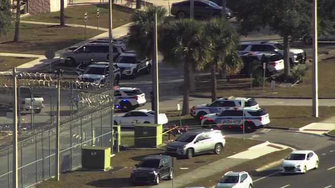 massive police response outside orange county jail