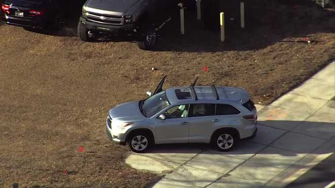 massive police response outside orange county jail