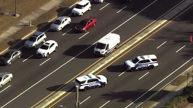 massive police response outside orange county jail