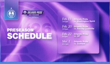 Orlando Pride Announces 2026 Preseason Schedule, Presented by Orlando Health