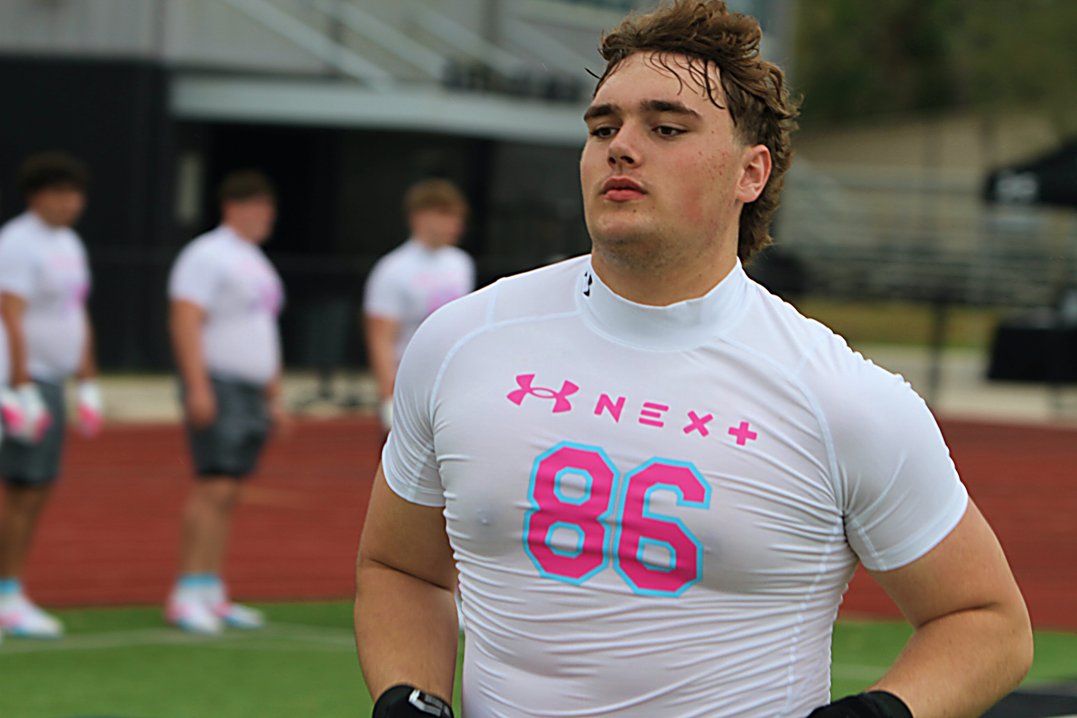 TFA 2027 offensive lineman Reed Ramsier at the Under Armour...