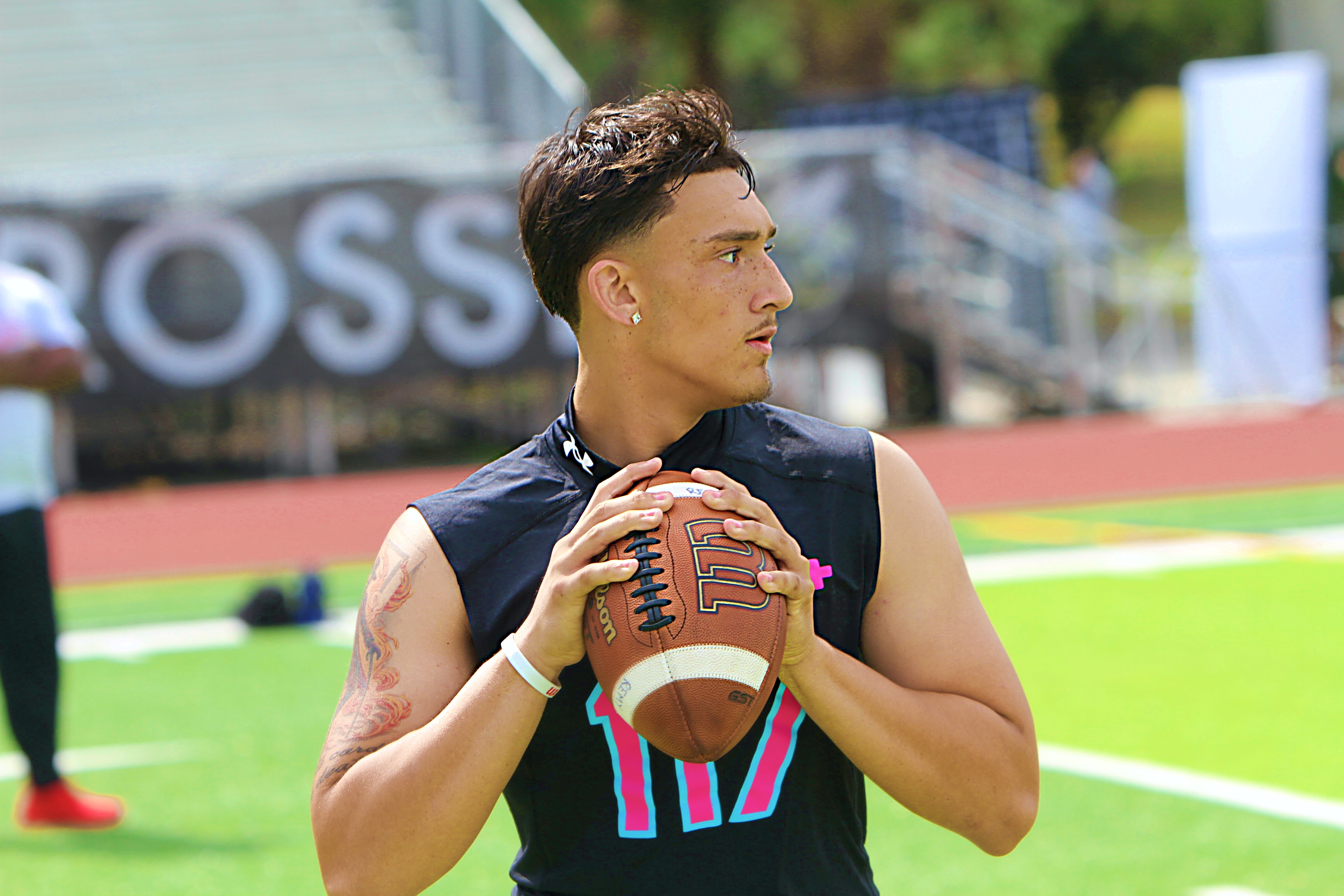 Lake Mary 2028 quarterback Remy Jarman at the Under Armour...