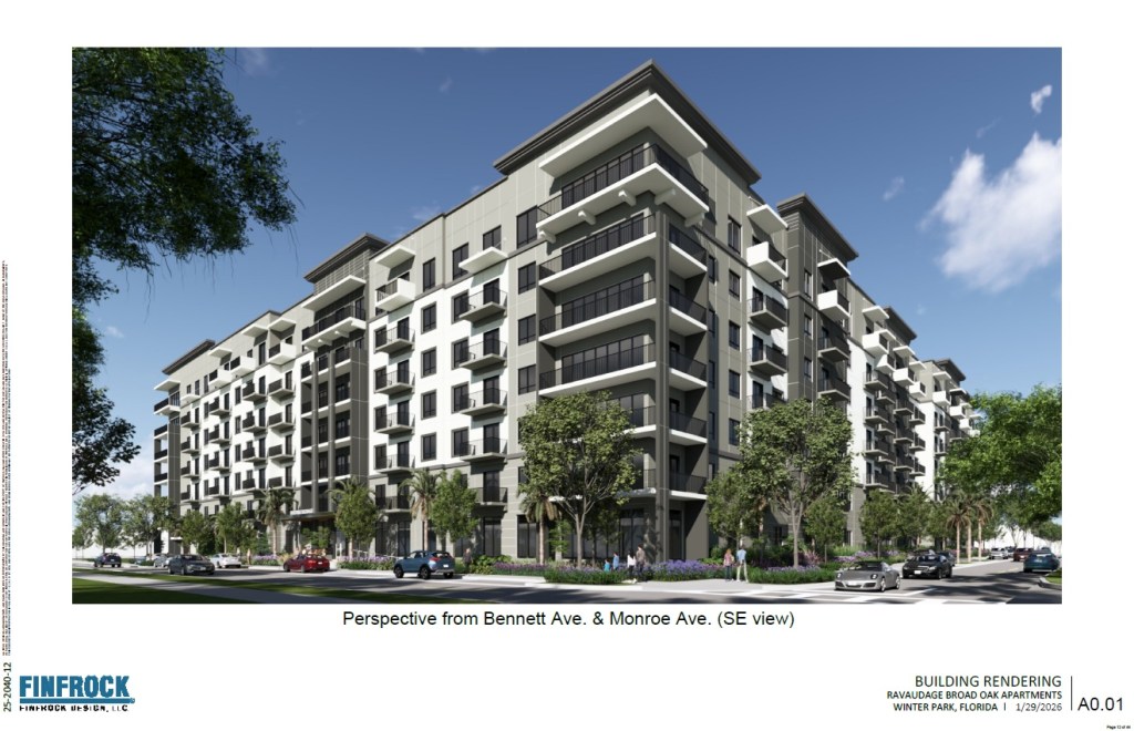 Winter Park's Ravaudage to get 250-unit midrise apartment building