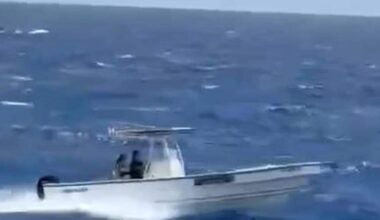 A center console rental boat travels south on the Atlantic Ocean from Key West to Cuba on Wednesday, July 9, 2025.