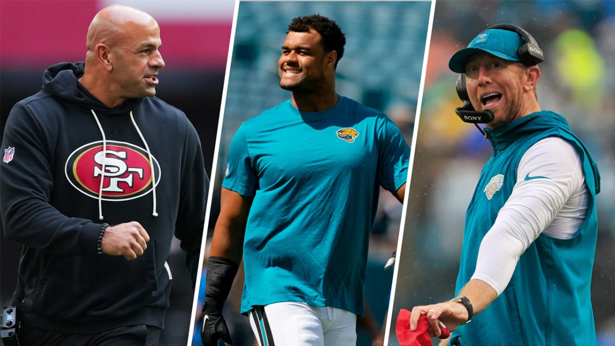 Arik Armstead recalls viral Robert Saleh, Liam Coen exchange – NBC Sports Bay Area & California