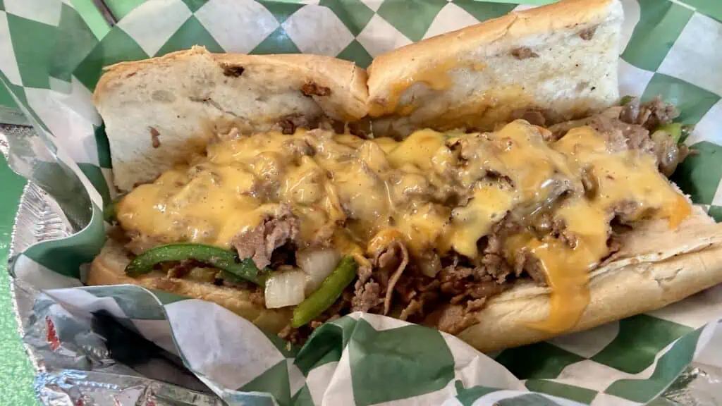 A sandwich on a plate