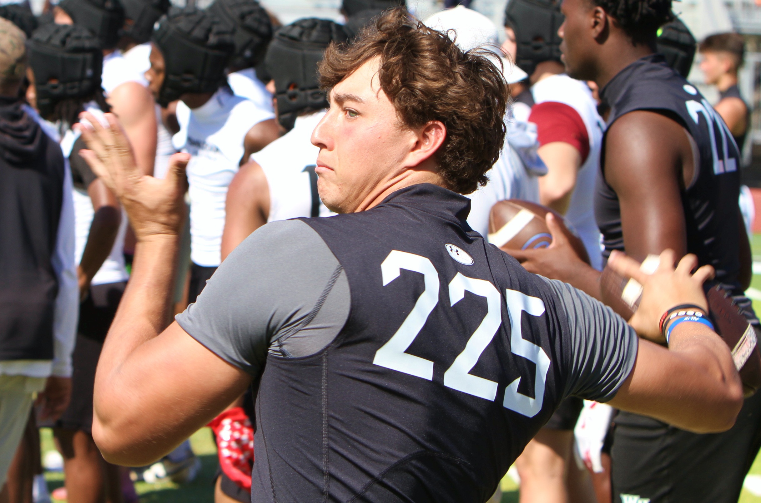 Oviedo 2027 quarterback Sebastian Galeano at the 2026 Orlando Under...