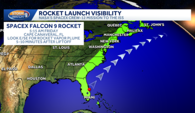SpaceX Falcon 9 launch from Florida may be visible in NH Friday