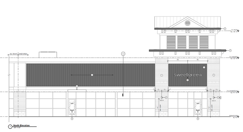 Plans show Sweetgreen in St. Johns Town Center in Jacksonville.