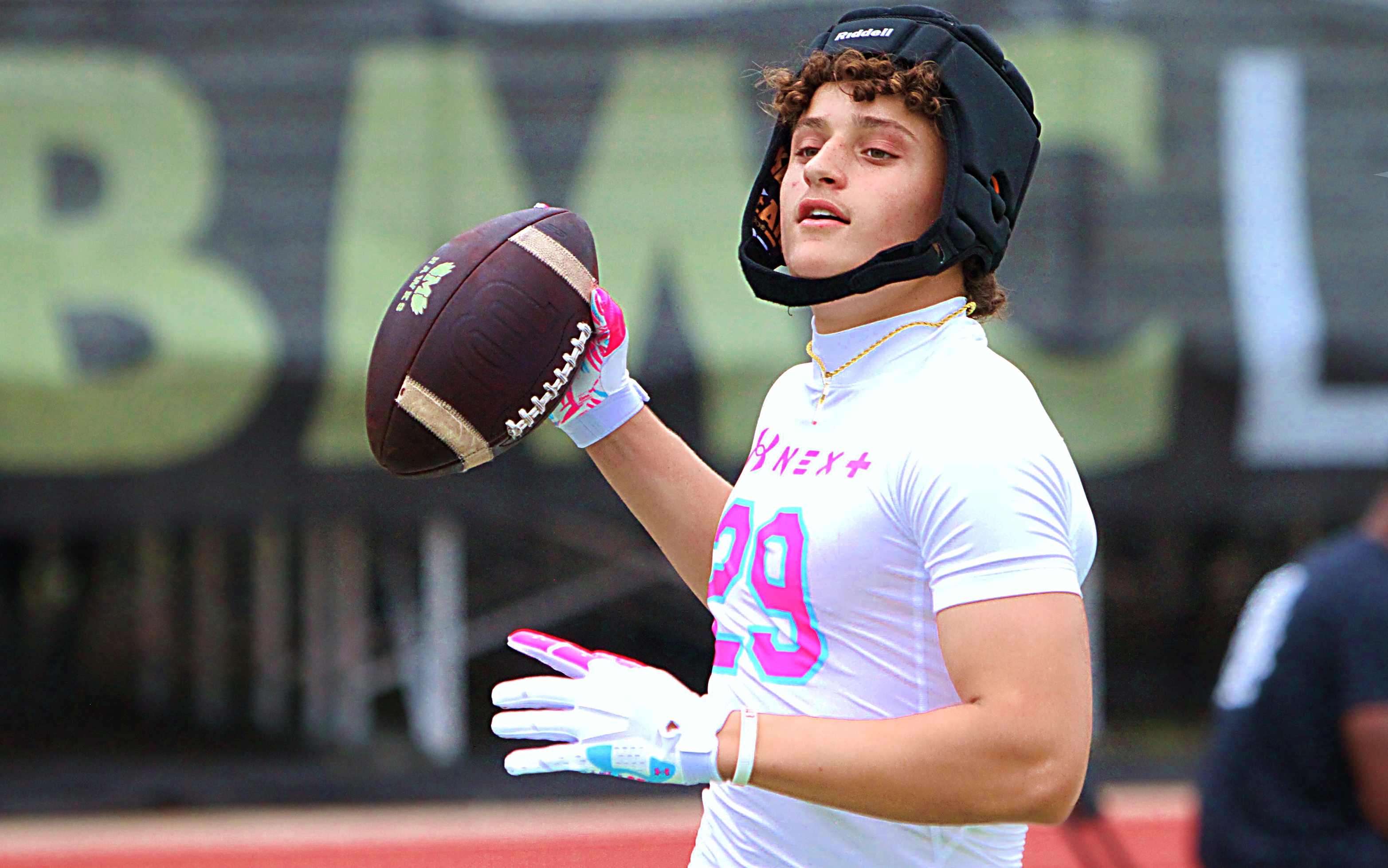 TFA 2029 receiver Taj Anderson at the Under Armour Camp...