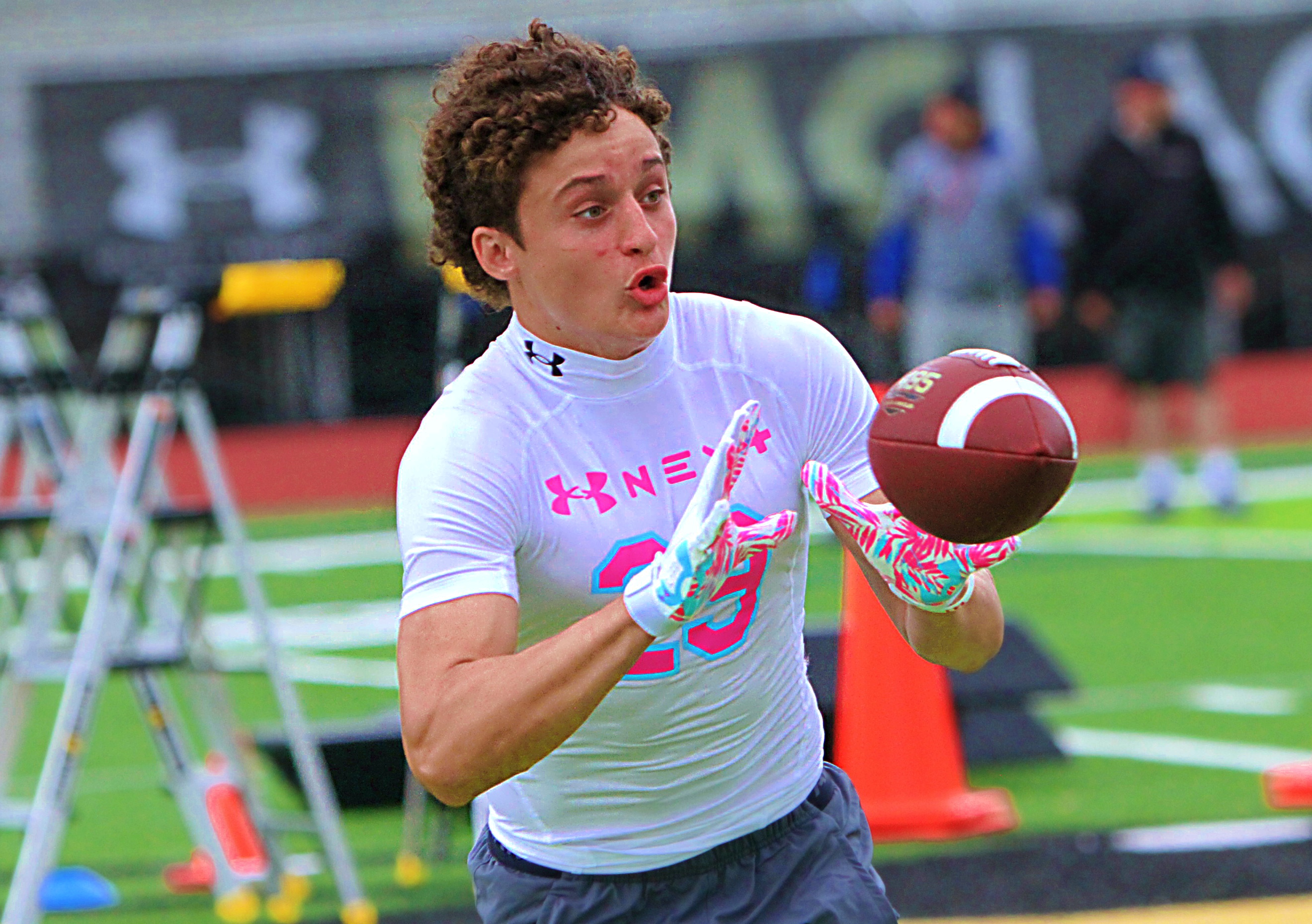 TFA 2029 reeiver Taj Anderson at the Under Armour Camp...